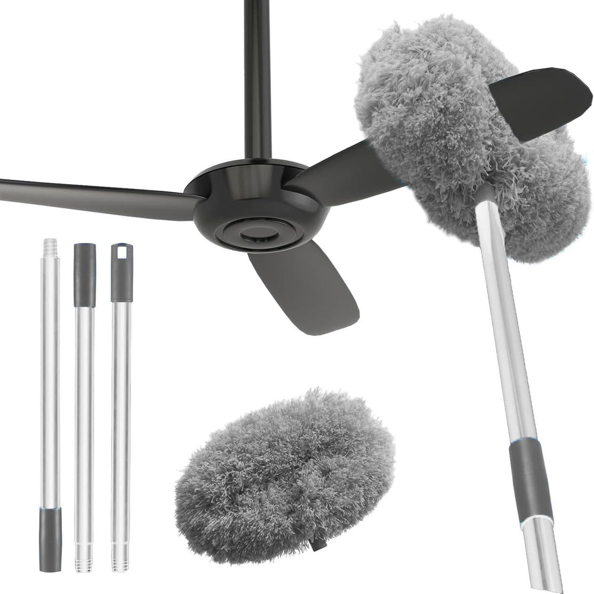 Flexible Fan Cleaning Mop Microfiber Dust Cleaner
