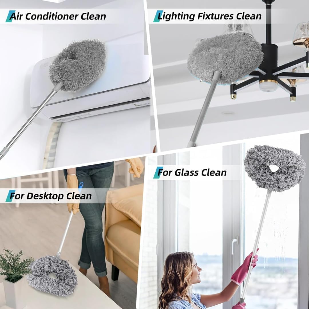 Flexible Fan Cleaning Mop Microfiber Dust Cleaner